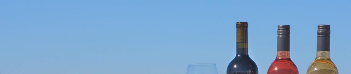 Urban Legend Wines on barrel with San Francisco Skyline in background